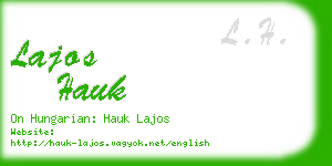 lajos hauk business card